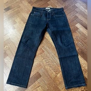 UNBRANDED BRAND 11 oz Selvedge Raw Denim Jeans UB122 Skinny Dark Wash Pants 29‎